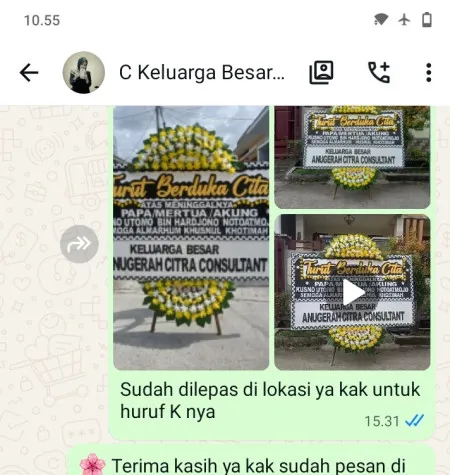Pengiriman Papan Bunga Duka Rawa Barat