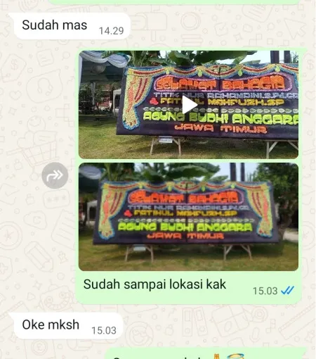 Pengiriman Papan Bunga Rawa Barat