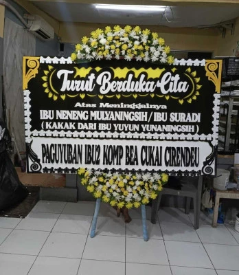 Papan Bunga di Rawa Barat